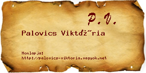 Palovics Viktória névjegykártya